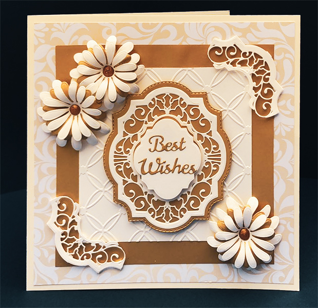 Cream and Gold Card
