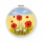 The Crafty Kit Company - Poppies in a Hoop