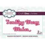 Creative Expressions Dies by Sue Wilson - Shadow Sentiments - Sending Warm Wishes