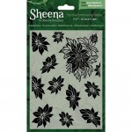 Crafters Companion  Sheena Douglass Embossing Folder - Poinsettia Plethora